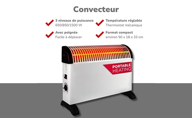 ALPINA CH-Y02 – 2000W avec Thermostat