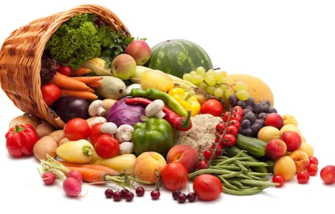 Les superaliments : image, photo représentant des différents fruits et légumes.